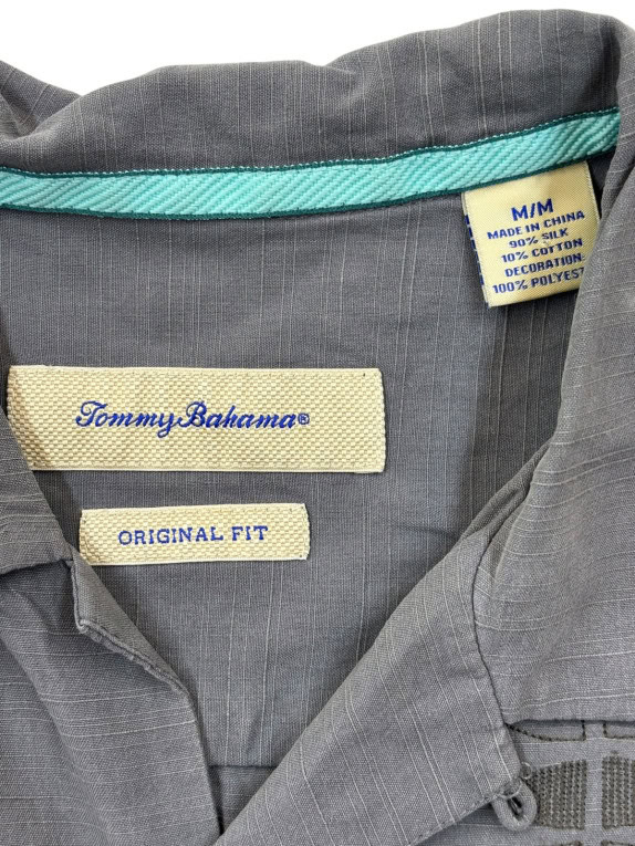 TOMMY BAHAMA ΠΟΥΚΑΜΙΣΟ ΡΕΤΡΟ ΓΚΡΙ ΑΝΤΡΙΚΟ PRE OWNED M