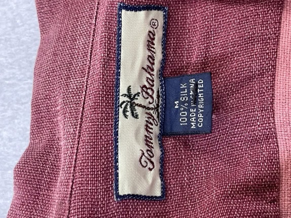 TOMMY BAHAMA ΠΟΥΚΑΜΙΣΟ ΡΕΤΡΟ ΜΠΟΡΝΤΟ ΑΝΤΡΙΚΟ PRE OWNED