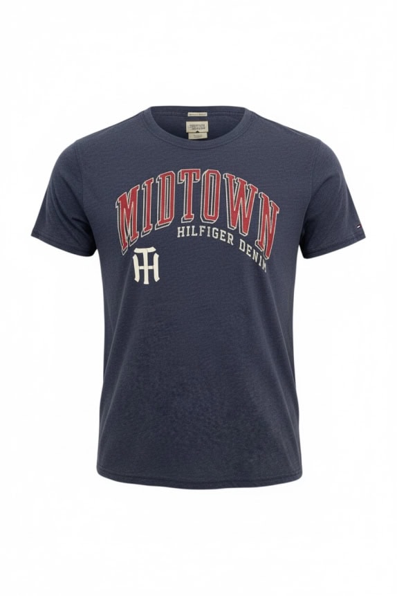 Tommy Hilfiger Denim T-Shirt Vintage Logo “Midtown” Μπλε Ανδρικό L
