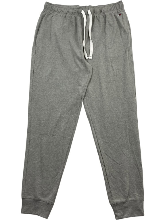 Tommy Hilfiger Pantaloni della tuta casual con logo grigi da uomo L