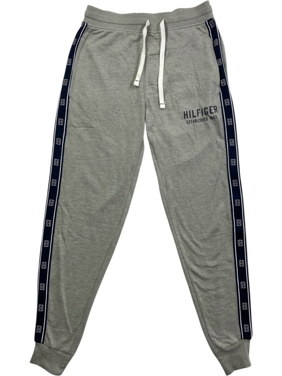 Tommy Hilfiger Sweatpants Casual Side Logo Tape Grey Men S
