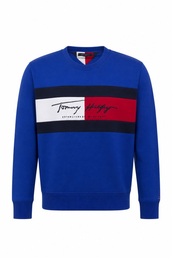 TOMMY HILFIGER ΦΟΥΤΕΡ ΜΠΛΟΥΖΑ GRAPHIC ΜΠΛΕ ΑΝΤΡΙΚΟ PRE OWNED L