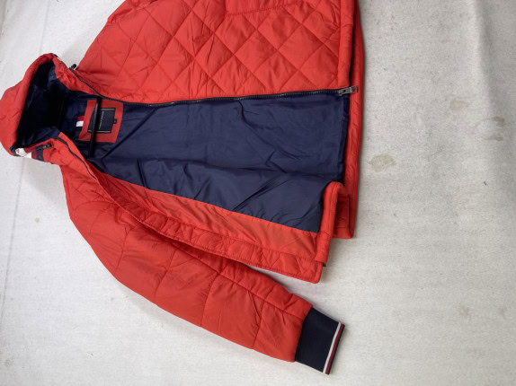 TOMMY HILFIGER JACKET QUILTED ΚΟΚΚΙΝΟ ΑΝΤΡΙΚΟ PRE OWNED M