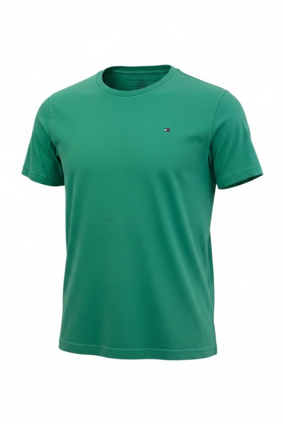 TOMMY HILFIGER T SHIRT MINIMAL GREEN MENS PRE OWNED L