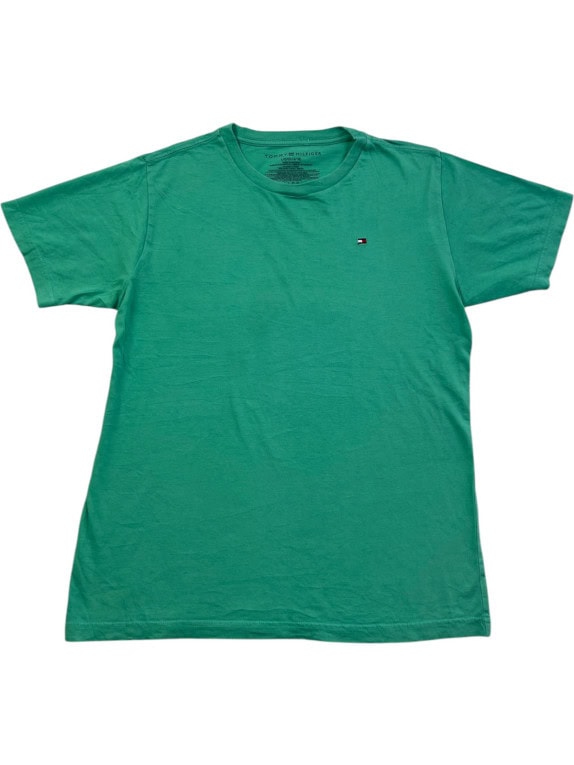 TOMMY HILFIGER T SHIRT MINIMAL VERDE UOMO PRE OWNED L