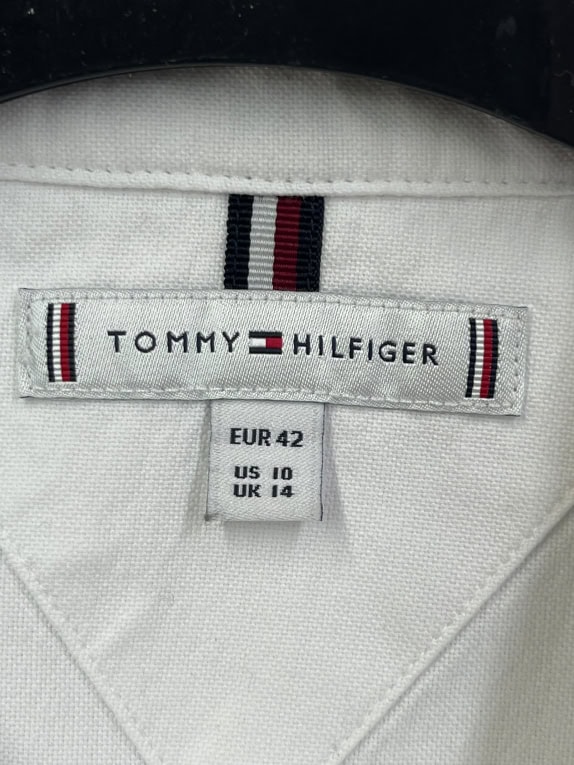 Tommy Hilfiger Λευκό Πουκάμισο Classic Fit Size L