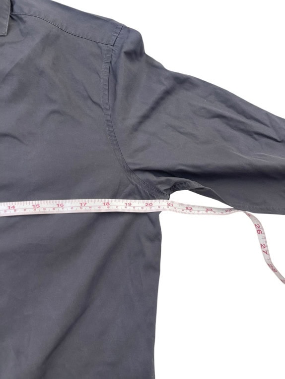 TOMMY HILFIGER ΜΑΚΡΥΜΑΝΙΚΟ ΠΟΥΚΑΜΙΣΟ MINIMAL CHARCOAL ΑΝΤΡΙΚΟ PRE OWNED S