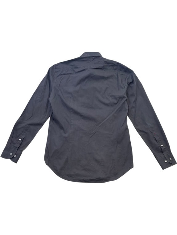 TOMMY HILFIGER ΜΑΚΡΥΜΑΝΙΚΟ ΠΟΥΚΑΜΙΣΟ MINIMAL CHARCOAL ΑΝΤΡΙΚΟ PRE OWNED S