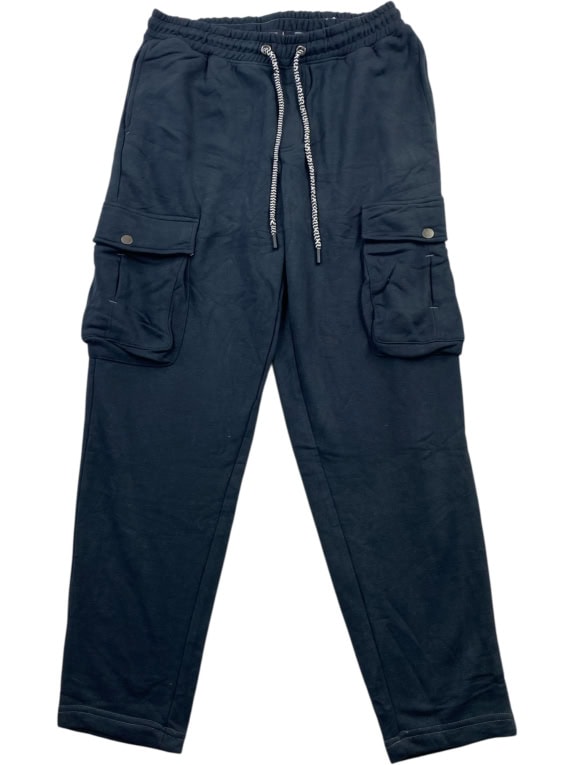 Tommy Hilfiger Navy Cargo Sweatpants Organic Cotton Blend Men’s L