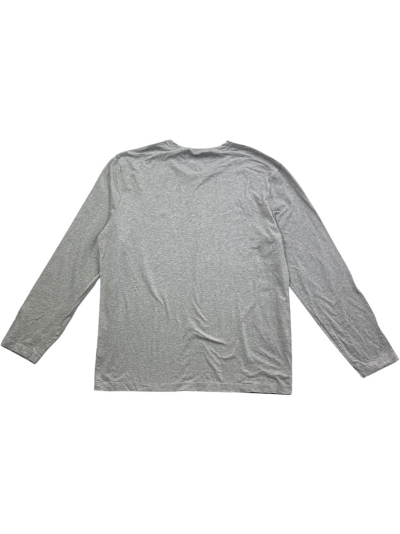 TOMMY HILFIGER ΜΠΛΟΥΖΑ ΜΑΚΡΥΜΑΝΙΚΗ SLIM FIT LOGO ΓΚΡΙ ΑΝΔΡΙΚΟ XL