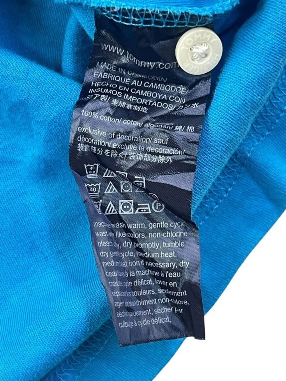 TOMMY HILFIGER ΜΠΛΟΥΖΑ ΠΟΛΟ CASUAL ΜΠΛΕ ΑΝΤΡΙΚΟ M pre-owned