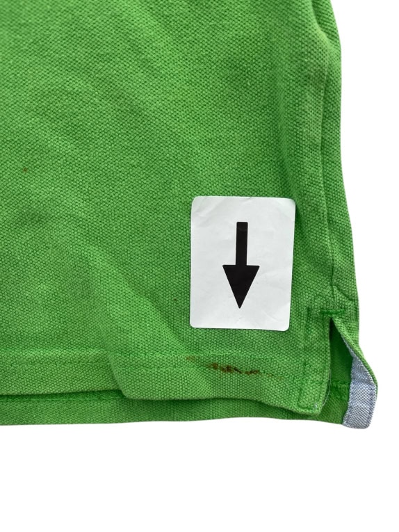 TOMMY HILFIGER Polo Shirt Classic Embroidered Logo Green Men's Small