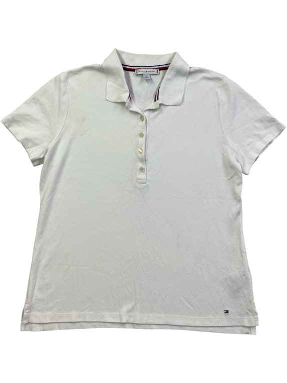 TOMMY HILFIGER ΜΠΛΟΥΖΑ ΠΟΛΟ MINIMAL ΛΕΥΚΟ ΑΝΤΡΙΚΟ PRE OWNED M