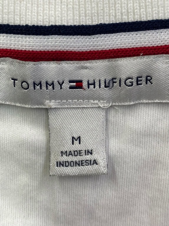 TOMMY HILFIGER ΜΠΛΟΥΖΑ ΠΟΛΟ MINIMAL ΛΕΥΚΟ ΑΝΤΡΙΚΟ PRE OWNED M