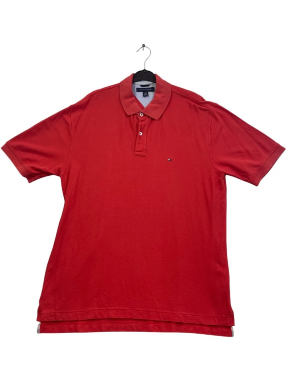 TOMMY HILFIGER ΜΠΛΟΥΖΑ POLO RETRO ΚΟΚΚΙΝΟ ΑΝΤΡΙΚΟ XL pre-owned