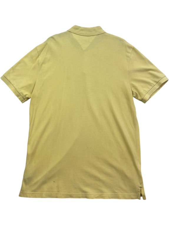 TOMMY HILFIGER POLO SHIRT VINTAGE YELLOW MENS XL pre-owned
