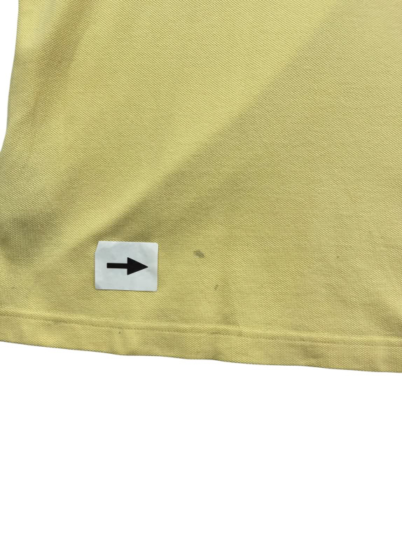 TOMMY HILFIGER POLO SHIRT VINTAGE YELLOW MENS XL pre-owned