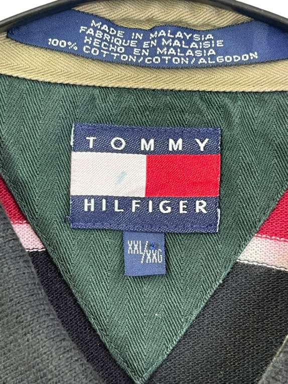 TOMMY HILFIGER ΜΠΛΟΥΖΑ POLO VINTAGE ΠΟΛΥΧΡΩΜΟ ΑΝΤΡΙΚΟ XXL pre-owned