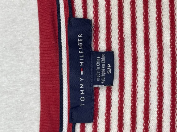 TOMMY HILFIGER ΜΠΛΟΥΖΑ ΡΙΓΕ VINTAGE ΜΠΟΡΝΤΟ ΓΥΝΑΙΚΕΙΟ PRE OWNED S