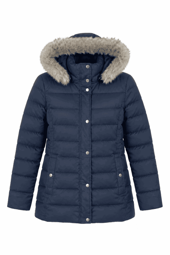 TOMMY HILFIGER ΜΠΟΥΦΑΝ PUFFER ΚΛΑΣΙΚΟ ΣΚΟΥΡΟ ΜΠΛΕ ΓΥΝΑΙΚΕΙΟ PRE OWNED L