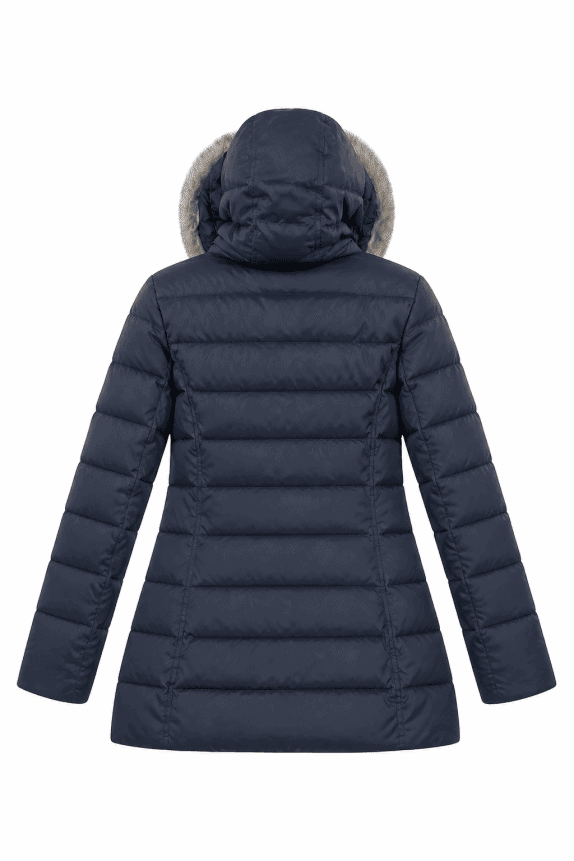 TOMMY HILFIGER ΜΠΟΥΦΑΝ PUFFER ΚΛΑΣΙΚΟ ΣΚΟΥΡΟ ΜΠΛΕ ΓΥΝΑΙΚΕΙΟ PRE OWNED L