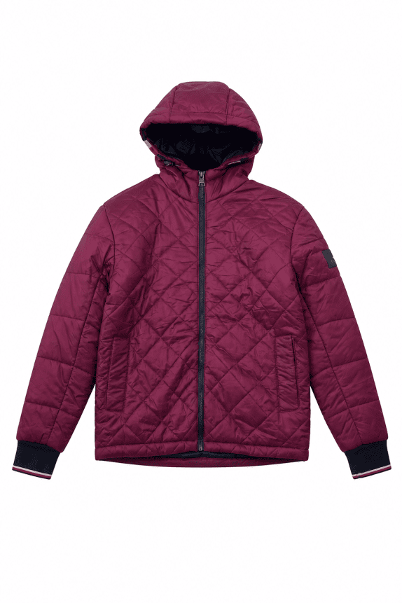 TOMMY HILFIGER GIACCA IMBOTTITA URBAN BORDEAUX WOMAN PRE OWNED M