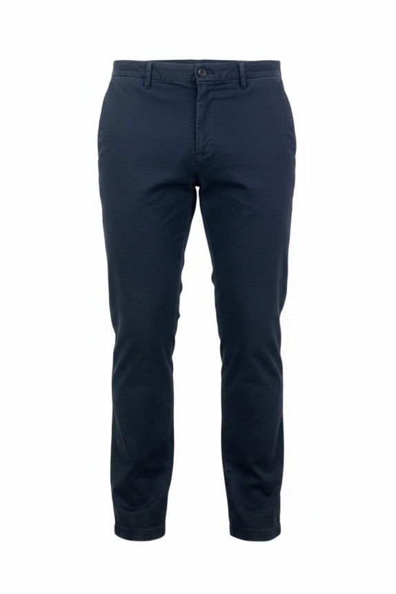 TOMMY HILFIGER CHINO PANTS MINIMAL NAVY MENS PRE OWNED XL