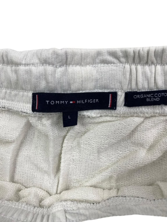 TOMMY HILFIGER CARGO SWEATPANTS LOGO WHITE MENS L