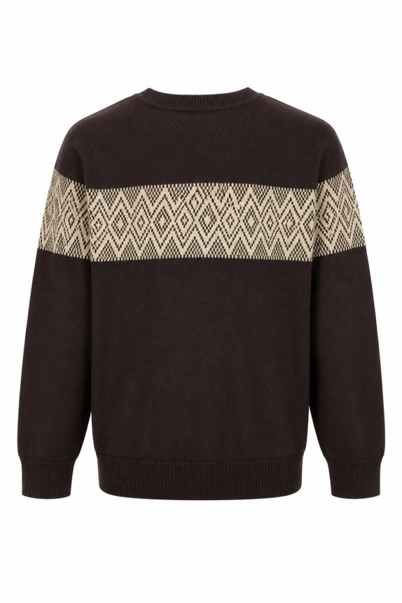 TOMMY HILFIGER ΠΛΕΚΤΗ ΜΠΛΟΥΖΑ MINIMAL ΚΑΦΕ ΑΝΤΡΙΚΟ PRE OWNED S/M