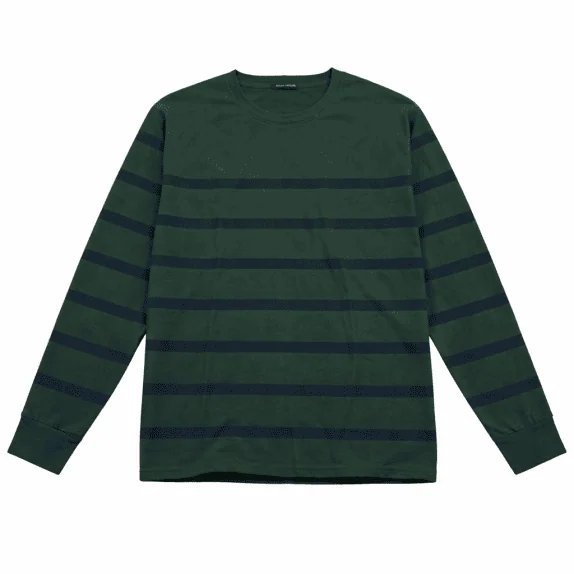 Tommy Hilfiger Πλεκτή Μπλούζα Ριγέ Casual Logo Πράσινο Ανδρική 3XL
