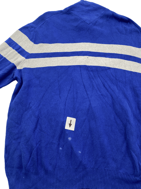 TOMMY HILFIGER ΠΛΕΚΤΟ ΦΕΡΜΟΥΑΡ ΡΙΓΕ ΜΠΛΕ ΑΝΤΡΙΚΟ PRE OWNED XL