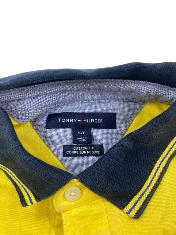 Tommy Hilfiger Polo Custom Fit Yellow Men’s S