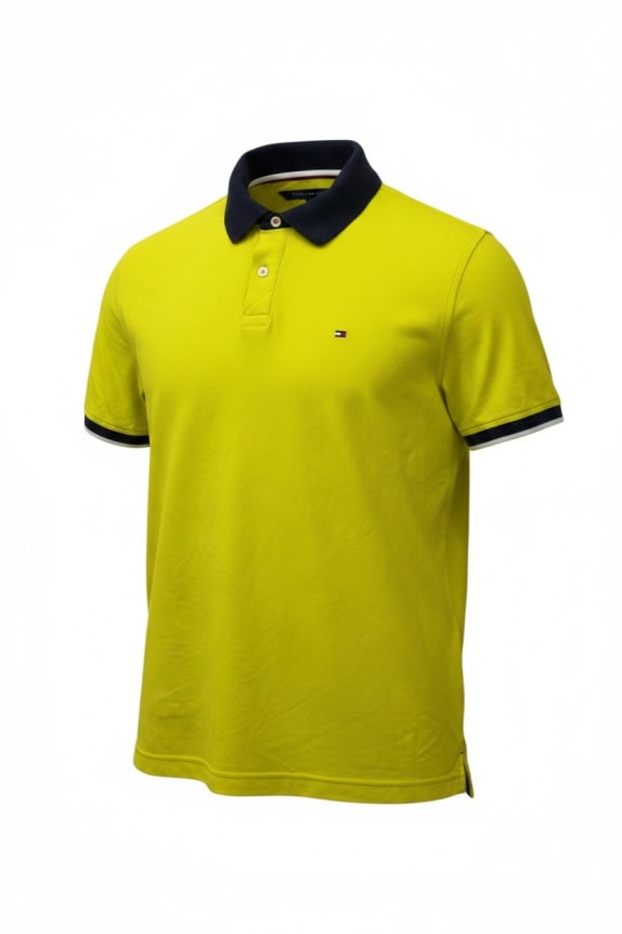 Tommy Hilfiger Yellow Polo Shirt Classic Unisex L