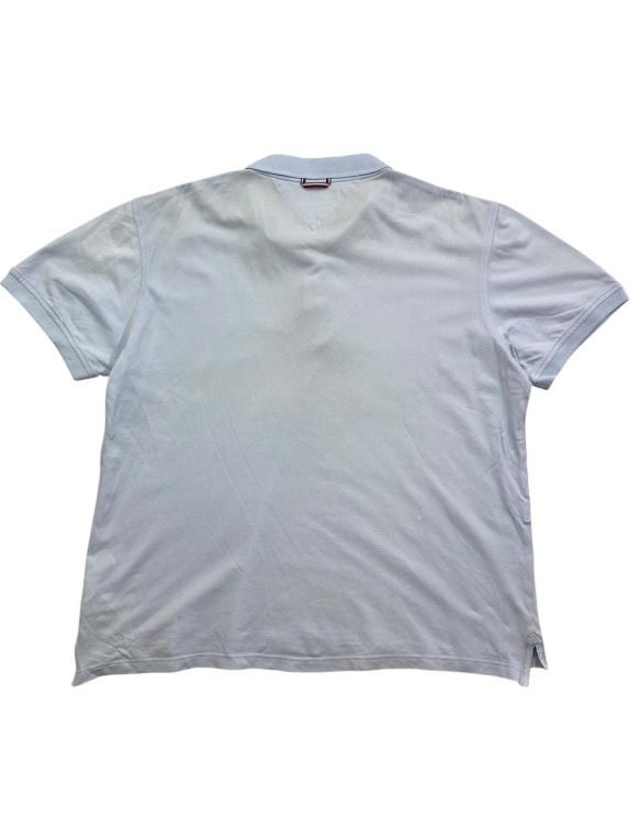 TOMMY HILFIGER Polo Logo Γαλάζιο Ανδρικό XXL