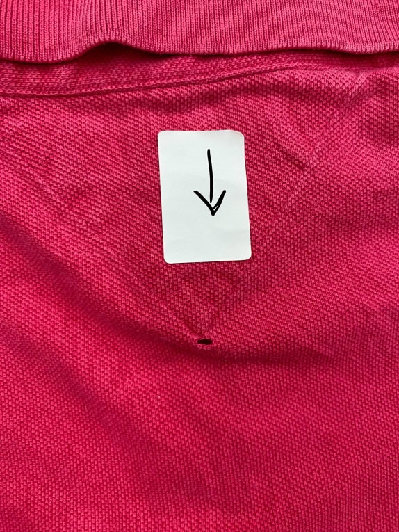 TOMMY HILFIGER Polo Shirt Casual Logo Red Men’s L