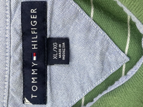 TOMMY HILFIGER ΠΟΛΟ ΜΠΛΟΥΖΑ ΚΛΑΣΙΚΗ ΠΡΑΣΙΝΟ ΑΝΤΡΙΚΟ PRE OWNED XL