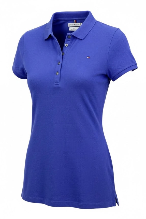 TOMMY HILFIGER POLO ΜΠΛΟΥΖΑ MINIMAL ΜΠΛΕ ΓΥΝΑΙΚΕΙΟ PRE OWNED S