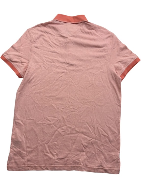 TOMMY HILFIGER Slim Fit Polo Shirt Logo Pink Men’s XL