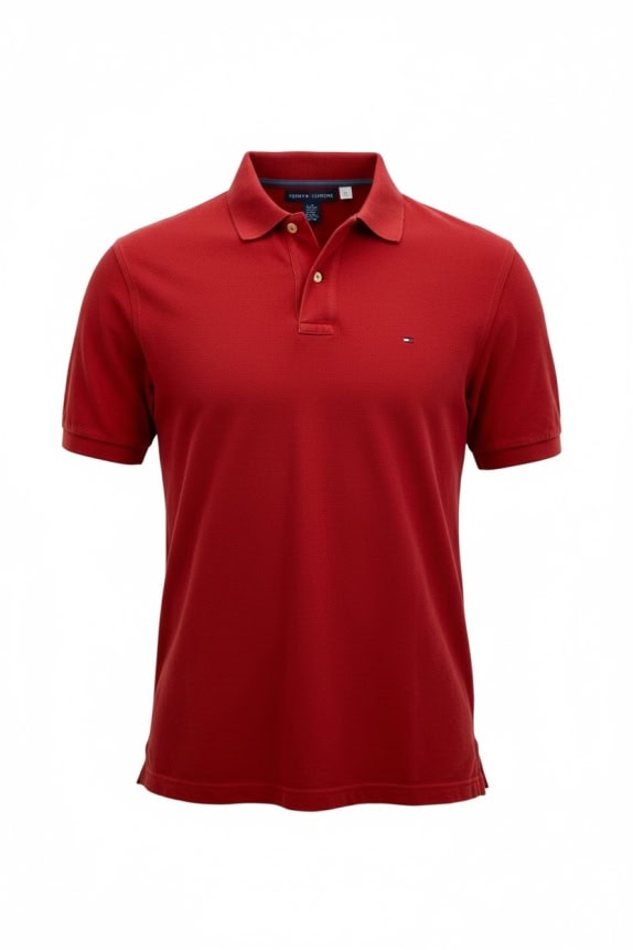 TOMMY HILFIGER POLO SHIRT CLASSIC LOGO ΚΟΚΚΙΝΟ ΑΝΔΡΙΚΟ L