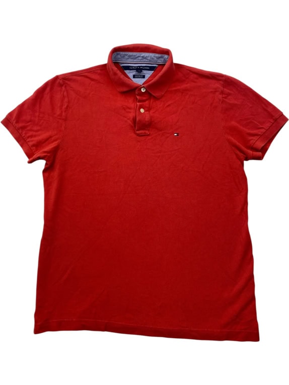 Tommy Hilfiger Polo Shirt Logo Κόκκινο Unisex L