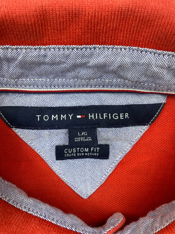 Tommy Hilfiger Polo Shirt Logo Κόκκινο Unisex L