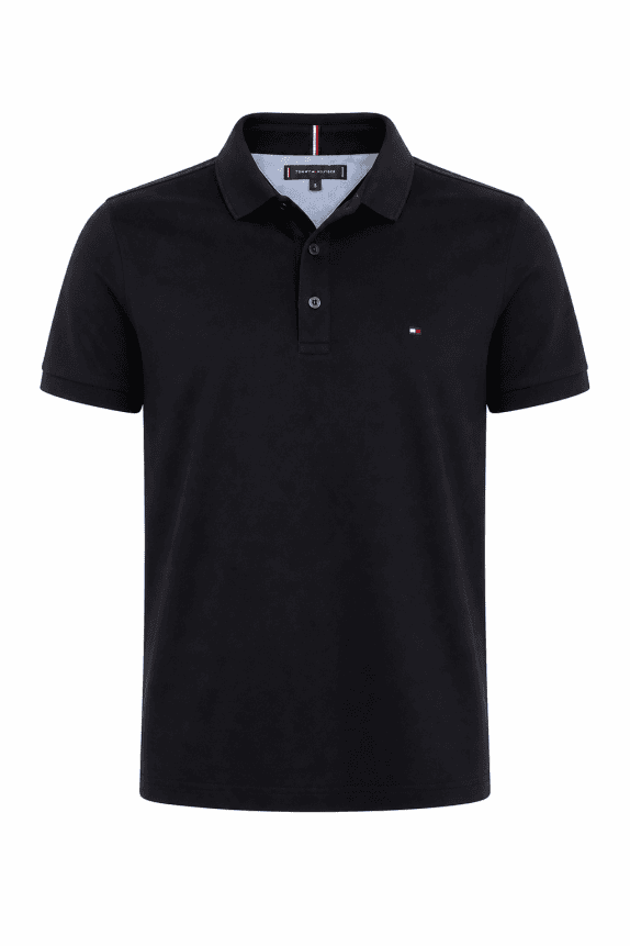TOMMY HILFIGER POLO SHIRT MINIMAL BLACK ΑΝΤΡΙΚΟ PRE OWNED M
