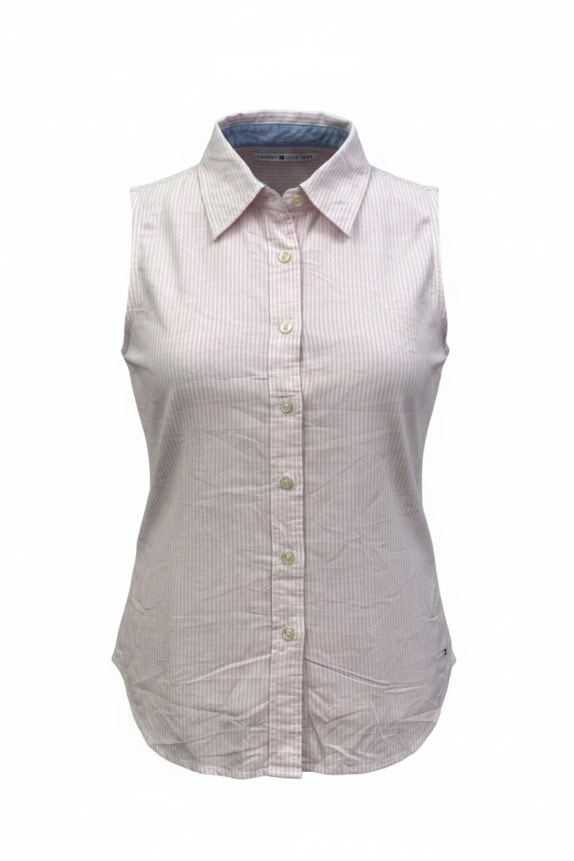 TOMMY HILFIGER ΠΟΥΚΑΜΙΣΟ ΑΜΑΝΙΚΟ VINTAGE ΡΟΖ ΓΥΝΑΙΚΕΙΟ L pre-owned