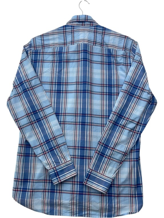 TOMMY HILFIGER ΠΟΥΚΑΜΙΣΟ CHECKED ΜΠΛΕ ΑΝΤΡΙΚΟ M pre-owned