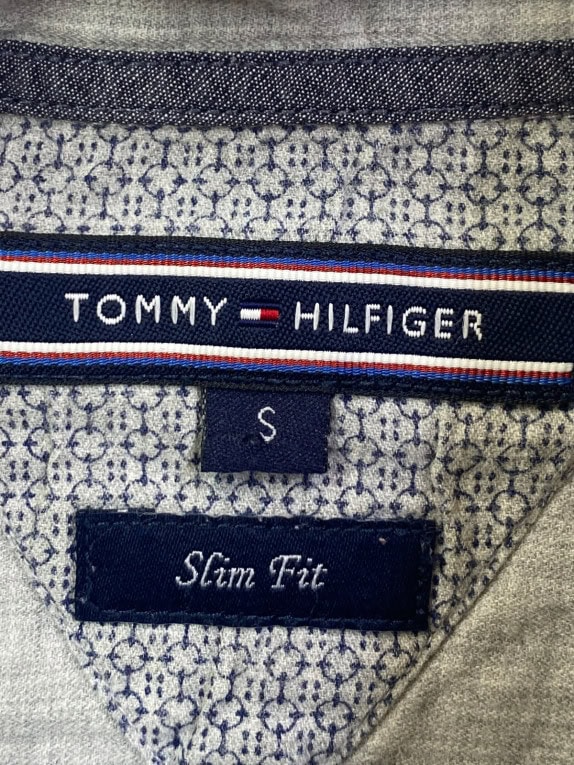 TOMMY HILFIGER ΠΟΥΚΑΜΙΣΟ CLASSIC ΓΚΡΙ ΑΝΤΡΙΚΟ PRE OWNED S