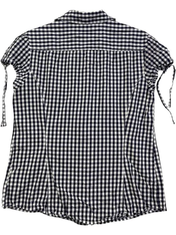 TOMMY HILFIGER Gingham Check Shirt Blue WOMEN'S M