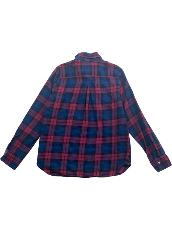 TOMMY HILFIGER Πουκάμισο Καρό Casual Logo Μπλε/Ροζ Ανδρικό M