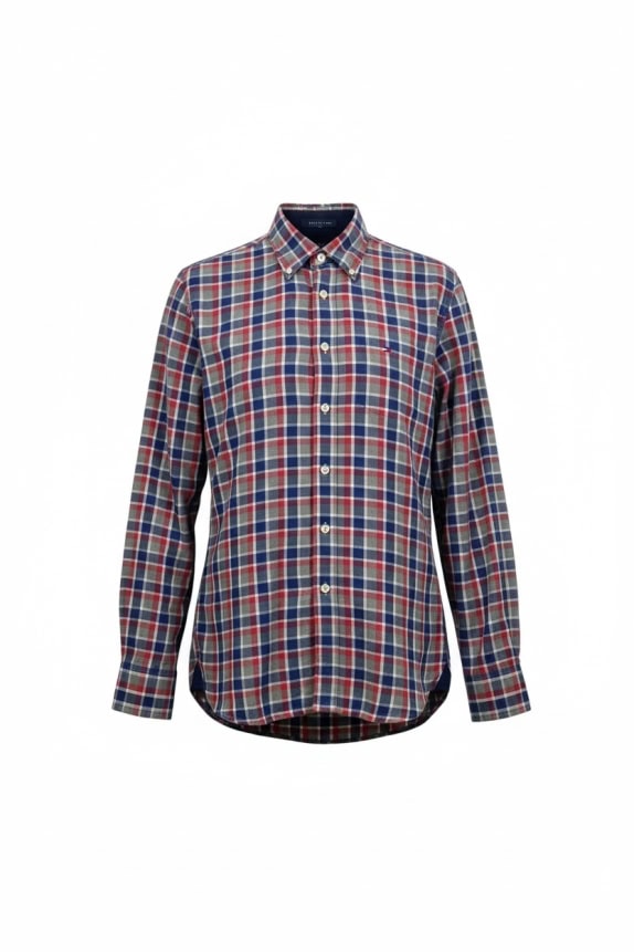 TOMMY HILFIGER Πουκάμισο Καρό Logo Πολύχρωμο Ανδρικό M