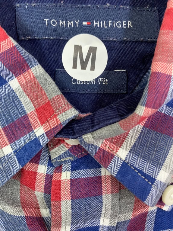 TOMMY HILFIGER Πουκάμισο Καρό Logo Πολύχρωμο Ανδρικό M