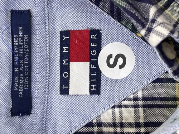 TOMMY HILFIGER ΠΟΥΚΑΜΙΣΟ ΚΑΡΟ ΠΟΛΥΧΡΩΜΟ ΑΝΤΡΙΚΟ PRE OWNED S